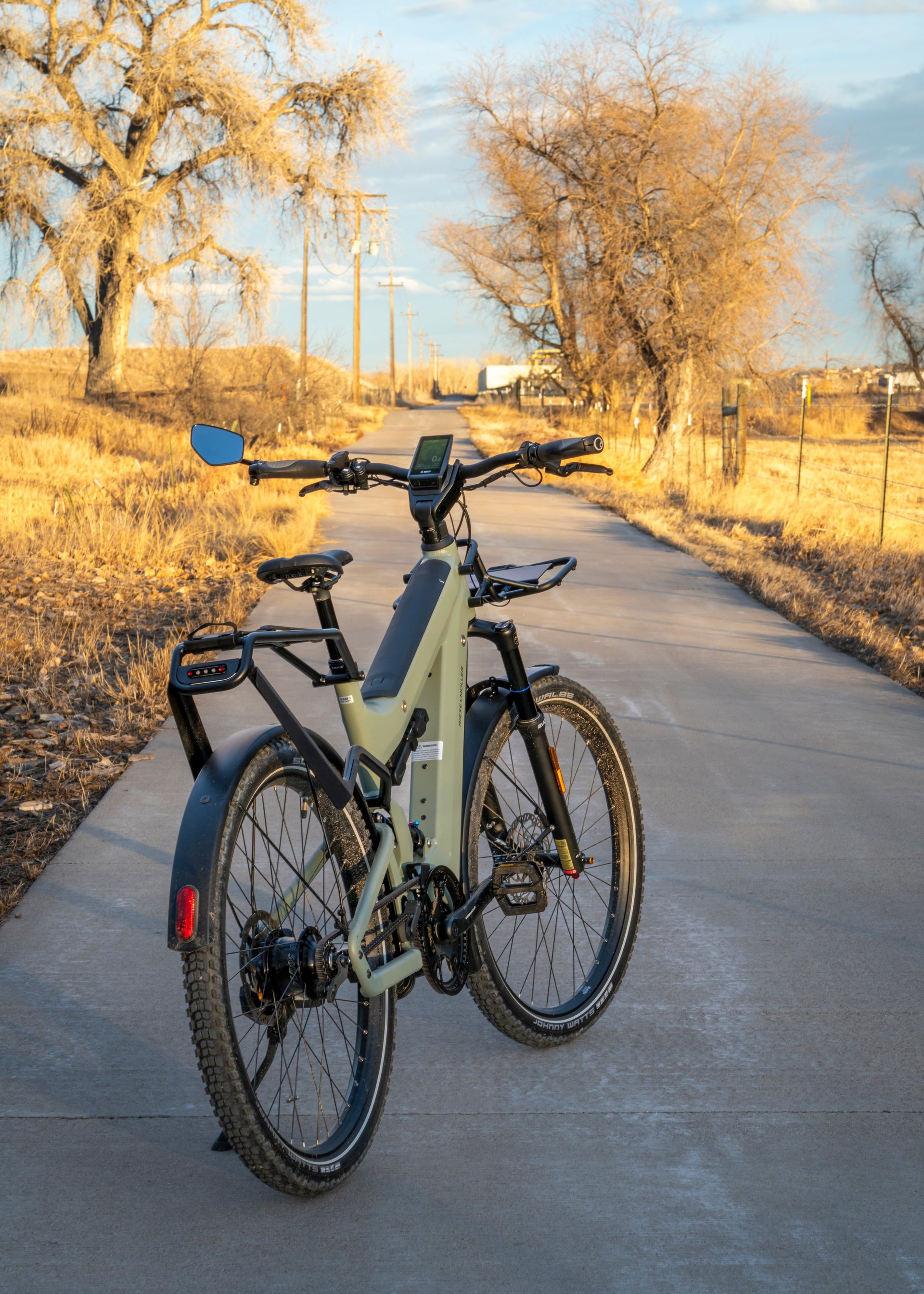 E-bike on wilderness trail